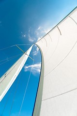 Image showing Sail of a sailing boat