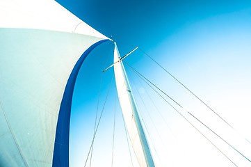 Image showing Sail of a sailing boat