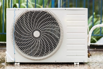 Image showing Air conditioner on the roof