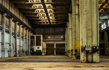 Image showing Industrial interior of a factory