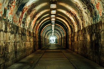 Image showing Urban underground tunnel