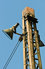 Image showing High light tower with blue sky