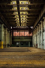 Image showing Industrial interior of a factory