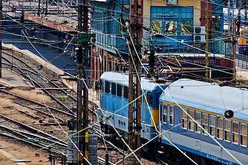 Image showing Train closeup at station