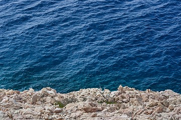 Image showing Sharp stones at the shores