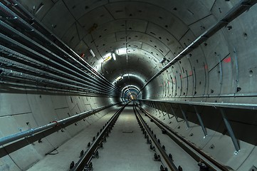 Image showing Underground facility with a big tunnel