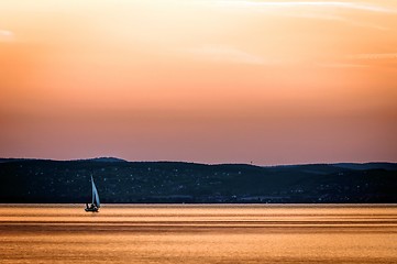 Image showing Beautiful Sunset at the ocean