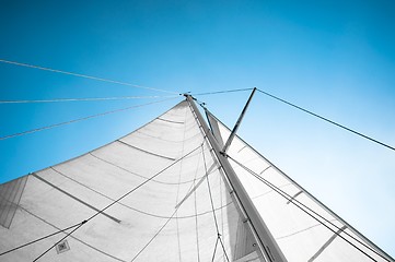 Image showing Sail of a sailing boat