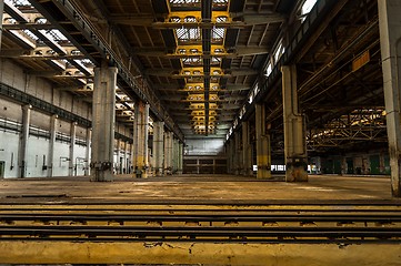 Image showing Industrial interior of a factory