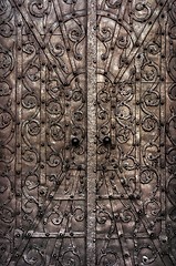 Image showing Old metal door