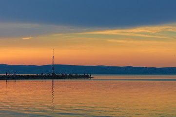 Image showing Beautiful Sunset at the ocean