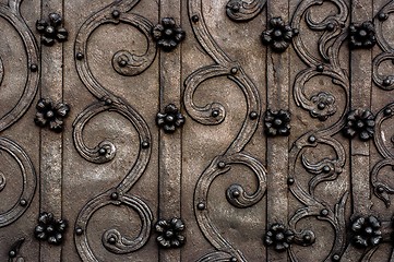 Image showing Old metal door