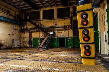 Image showing Industrial interior of a factory