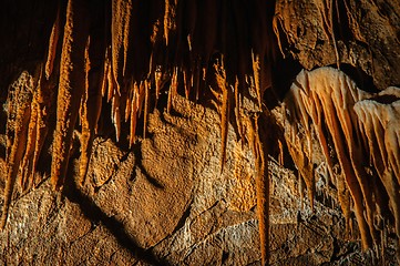 Image showing Underground photo in a cave with bright lighr