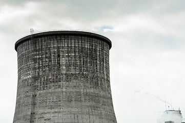 Image showing Cooling tower with sky