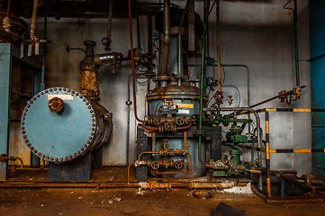 Image showing Industrial interior with storage tank 