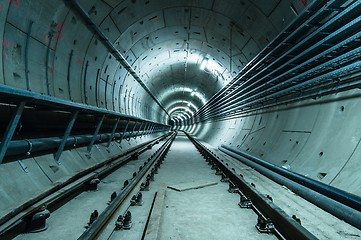 Image showing Underground facility with a big tunnel