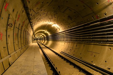 Image showing Underground facility with a big tunnel