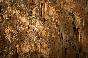 Image showing Underground photo in a cave with bright lighr