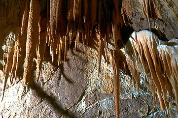 Image showing Underground photo in a cave with bright lighr