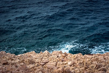 Image showing Sharp stones at the shores