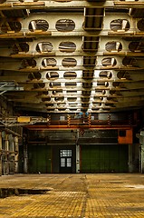 Image showing Industrial interior of a factory