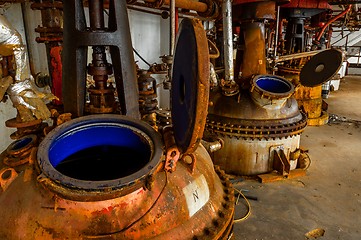 Image showing Industrial interior with storage tank 