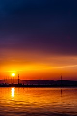 Image showing Beautiful Sunset at the ocean