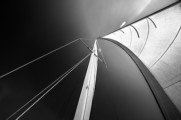 Image showing Sail of a sailing boat