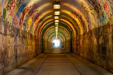 Image showing Urban underground tunnel