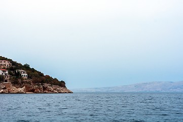 Image showing Small houses on the mountain