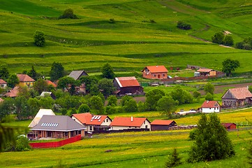 Image showing Small village in the mountains