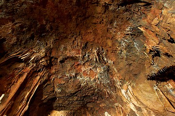 Image showing Underground photo in a cave with bright lighr