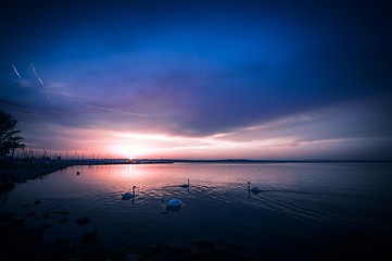 Image showing Beautiful Sunset at the ocean