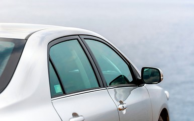 Image showing Car parking outdoors