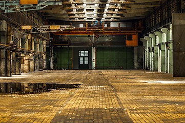 Image showing Industrial interior of a factory