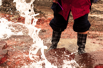 Image showing Polluted water flowing out of tap