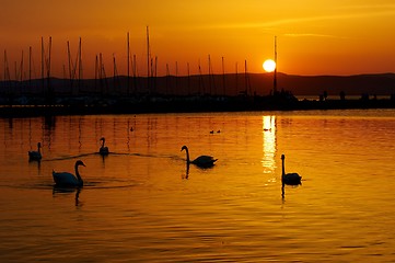 Image showing Beautiful Sunset at the ocean