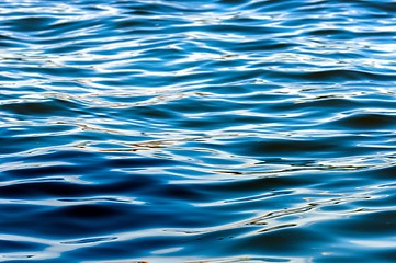 Image showing Deep blue water surface