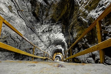 Image showing Underground mine passage