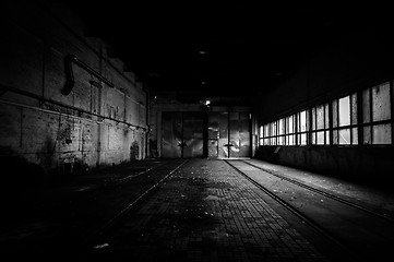 Image showing Industrial interior of a factory