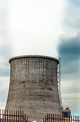 Image showing Cooling tower with sky