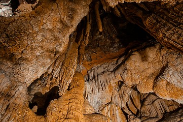 Image showing Underground photo in a cave with bright lighr