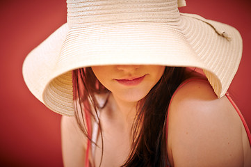 Image showing Seductive woman in summer ware