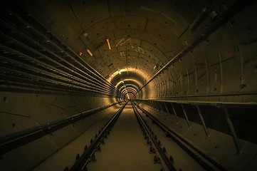 Image showing Underground facility with a big tunnel