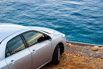 Image showing Car parking outdoors