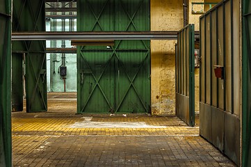 Image showing Industrial interior of a factory