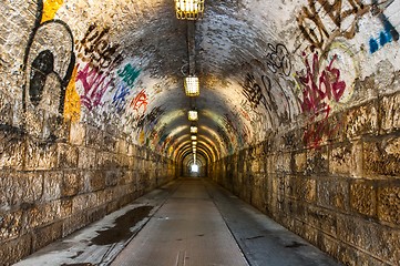 Image showing Urban underground tunnel