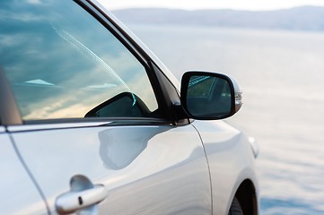 Image showing Car parking outdoors