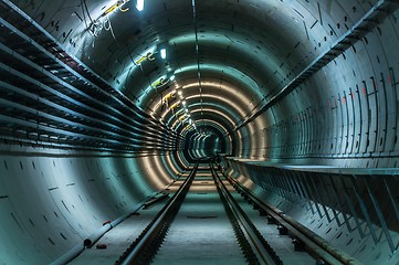 Image showing Underground facility with a big tunnel